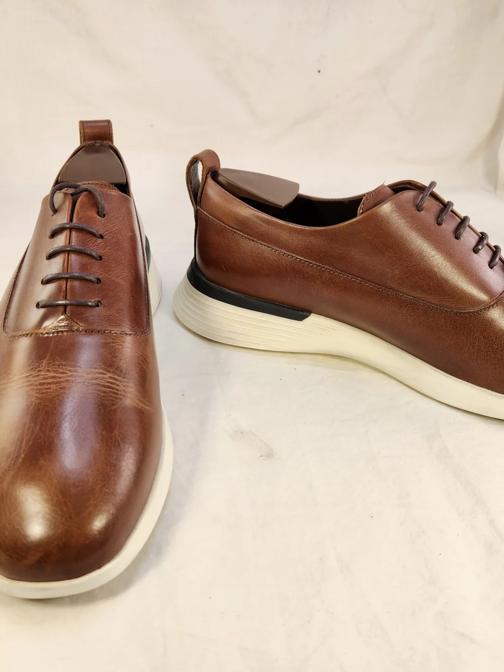MINT WOLF & SHEPHERD  WSXSN BROWN LEATHER SNEAKERS SHOES MEN SIZE 8.5 M